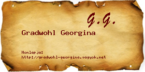 Gradwohl Georgina névjegykártya